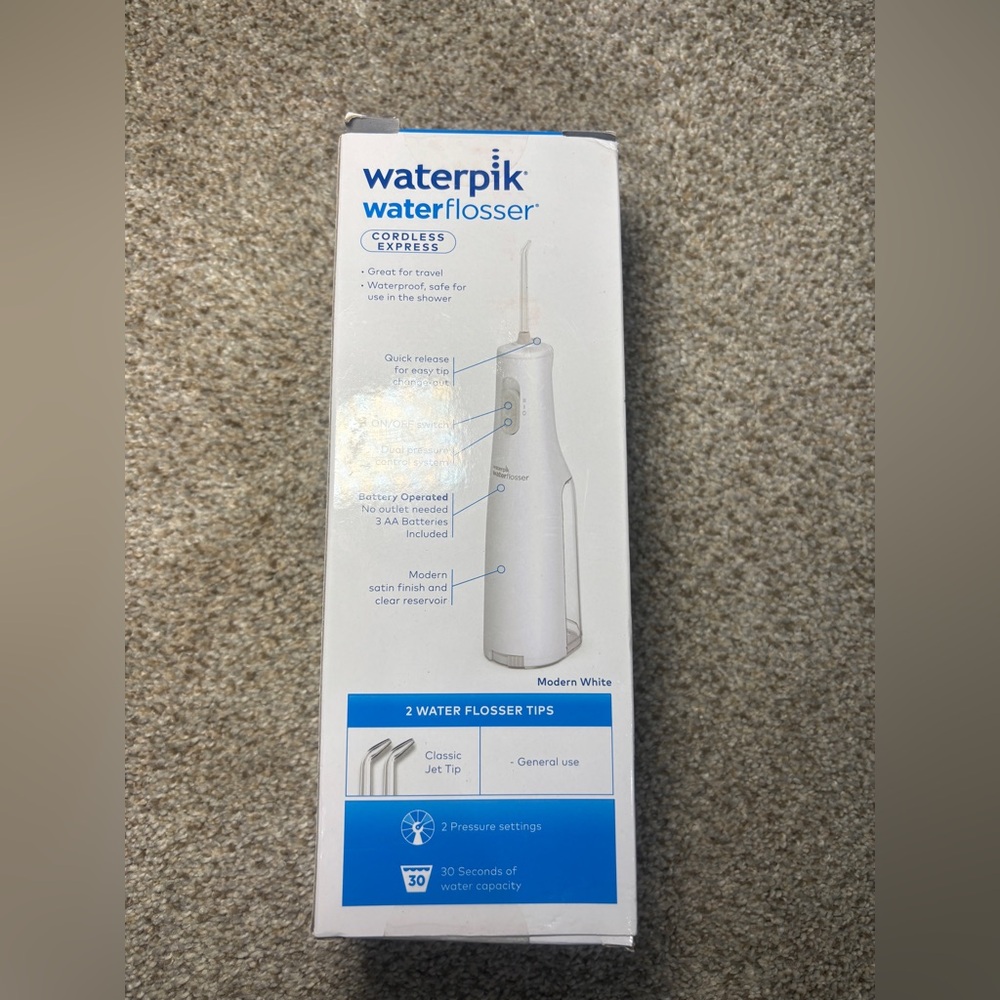 NIB Waterpik Cordless Water Flosser, Battery Operated & Portable for Travel - Picture 6 of 7